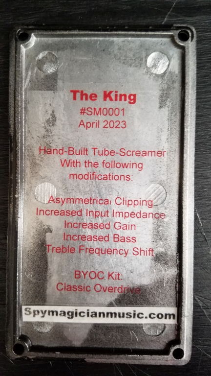 The King - Inside Cover